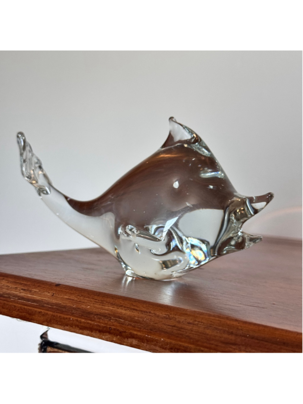 26. Vintage Hand-Blown Art Glass Fish Sculpture